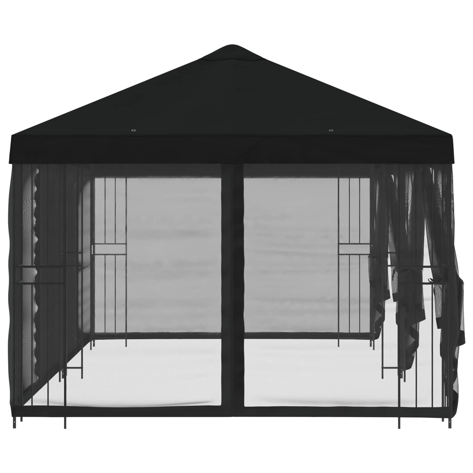 Paviljonas su šoninėmis sienelėmis 6 x 3 m Juoda Paviljonas su šoninėmis sienelėmis 6 x 3 m Juoda - Image 5