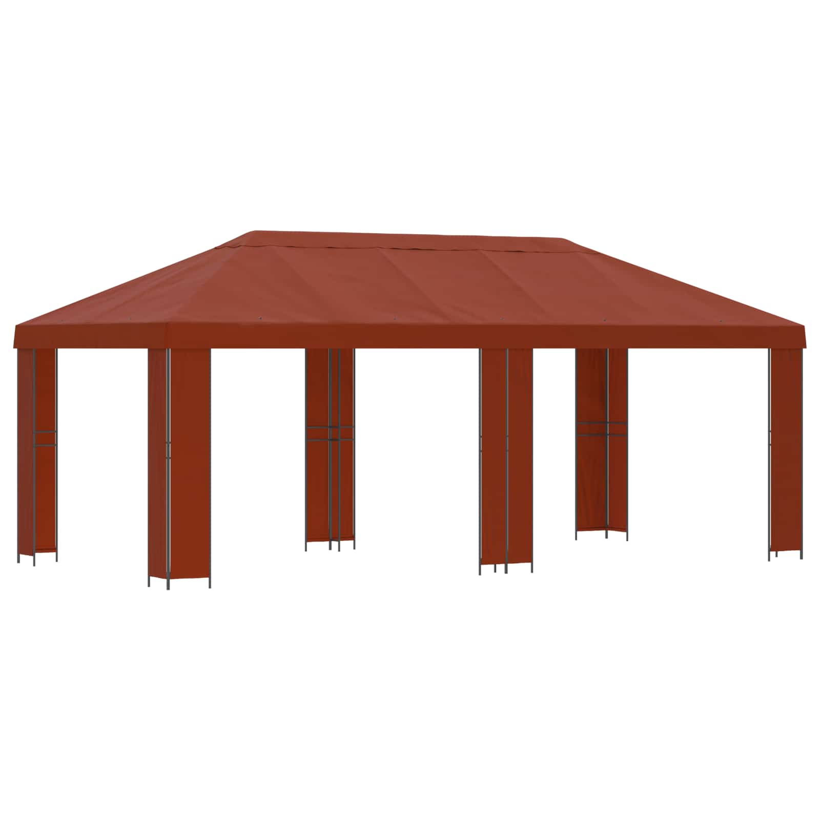 Sodo Paviljonas 6 x 3 m Terakotos Poliesteris ir plienas Sodo Paviljonas 6 x 3 m Terakotos Poliesteris ir plienas - Image 3