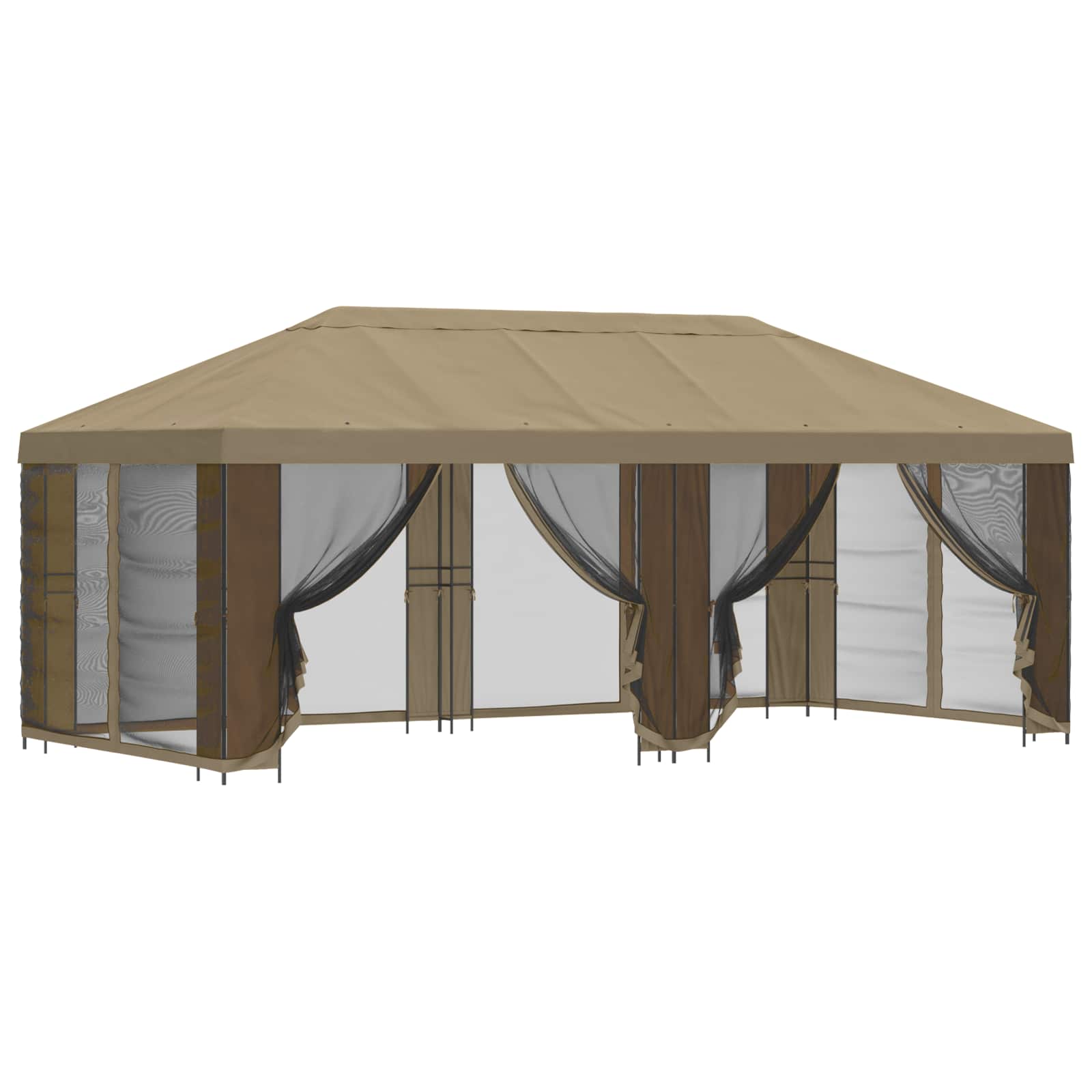 Sodo pavėsinė su šoninėmis sienelėmis 6 x 3 m Smėlio Sodo pavėsinė su šoninėmis sienelėmis 6 x 3 m Smėlio - Image 3