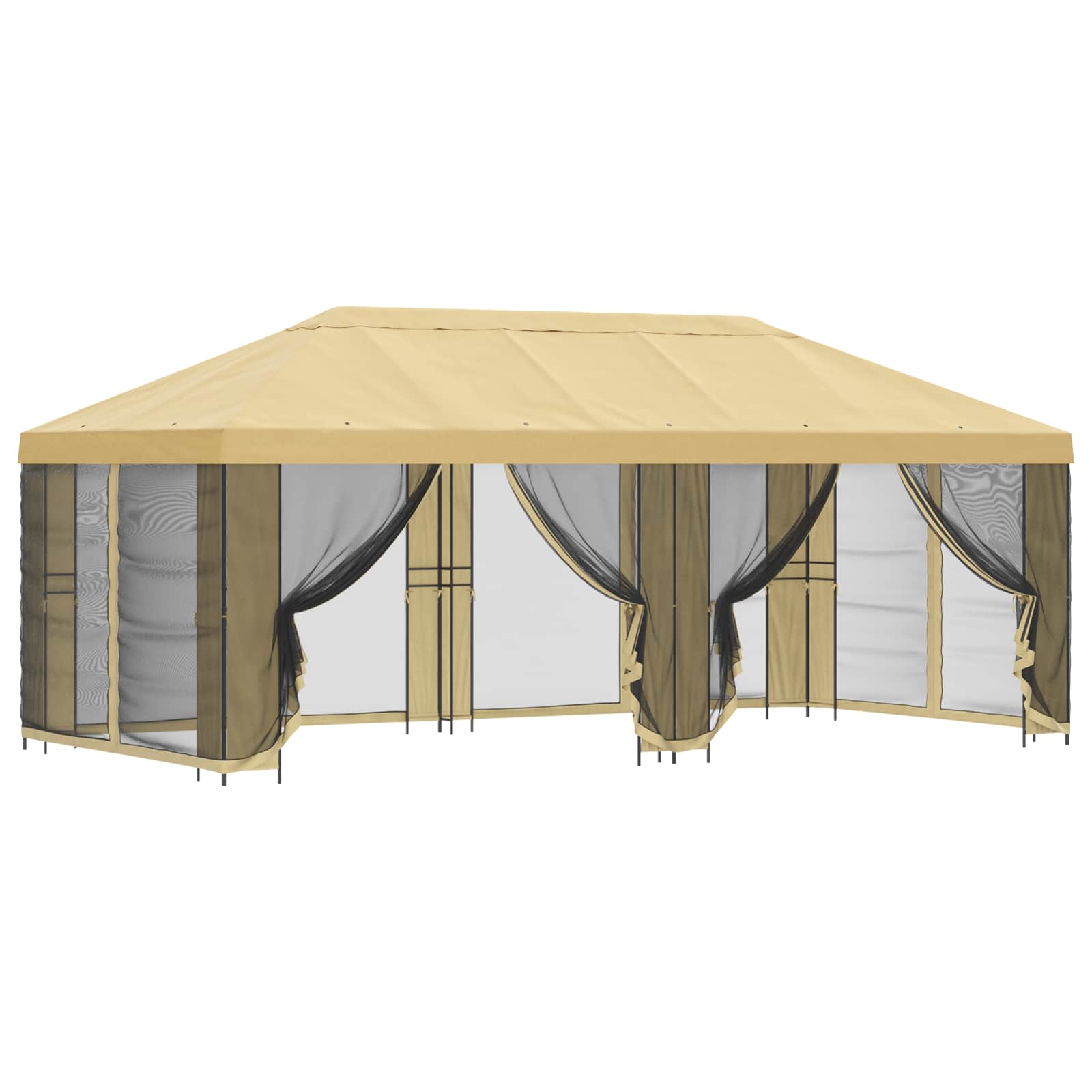 Sodo pavėsinė su šoninėmis sienelėmis 6 x 3 m Kreminė Sodo pavėsinė su šoninėmis sienelėmis 6 x 3 m Kreminė - Image 3