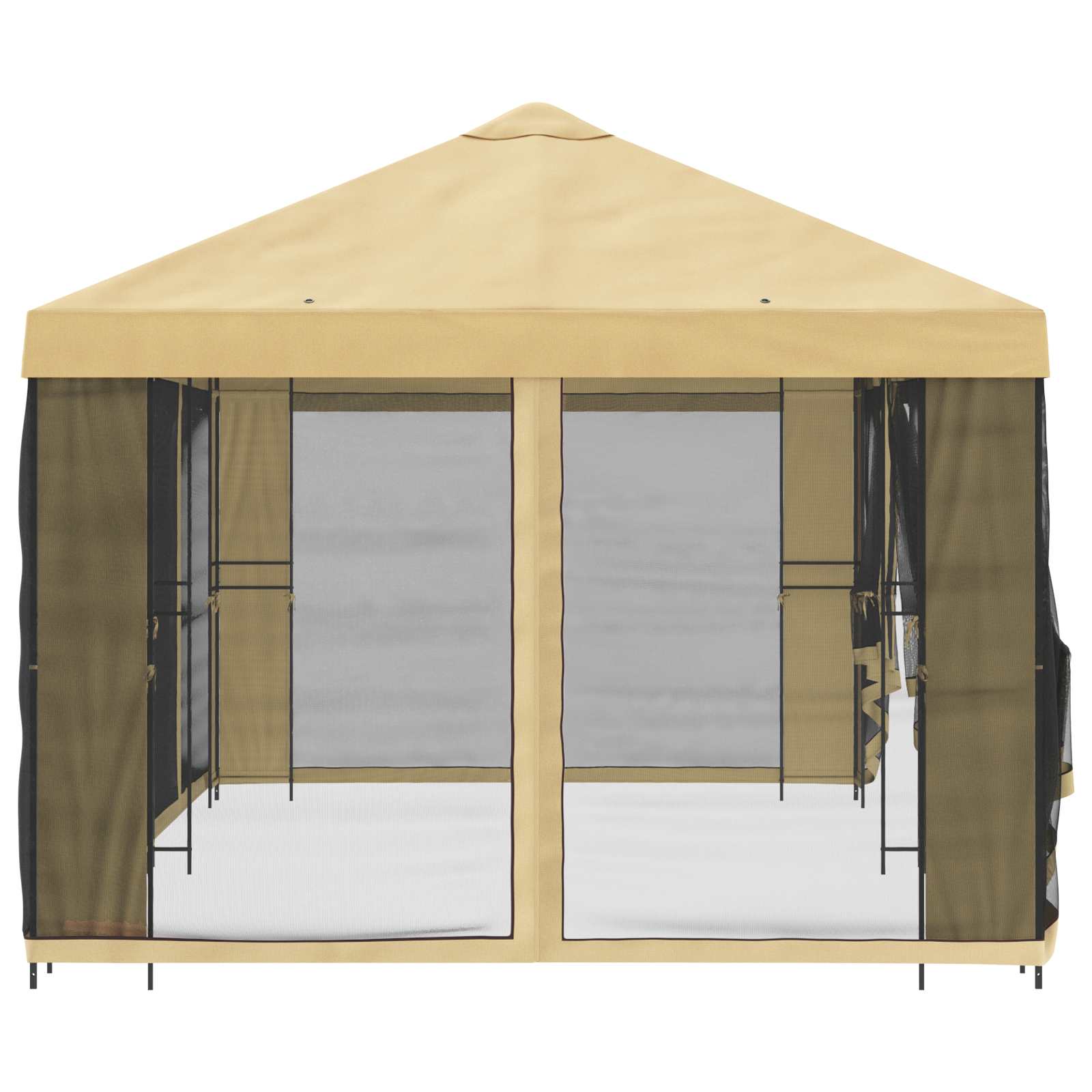 Sodo pavėsinė su šoninėmis sienelėmis 6 x 3 m Kreminė Sodo pavėsinė su šoninėmis sienelėmis 6 x 3 m Kreminė - Image 5