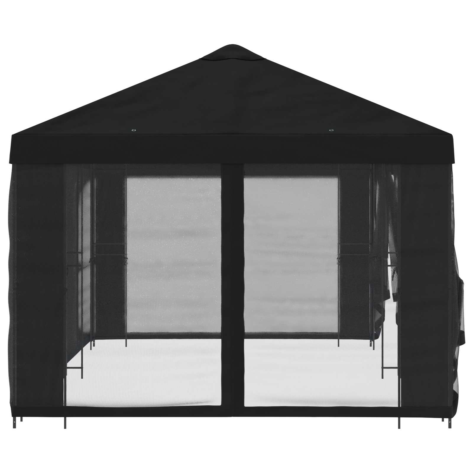 Sodo pavėsinė su šoninėmis sienelėmis 6 x 3 m Juoda Sodo pavėsinė su šoninėmis sienelėmis 6 x 3 m Juoda - Image 5