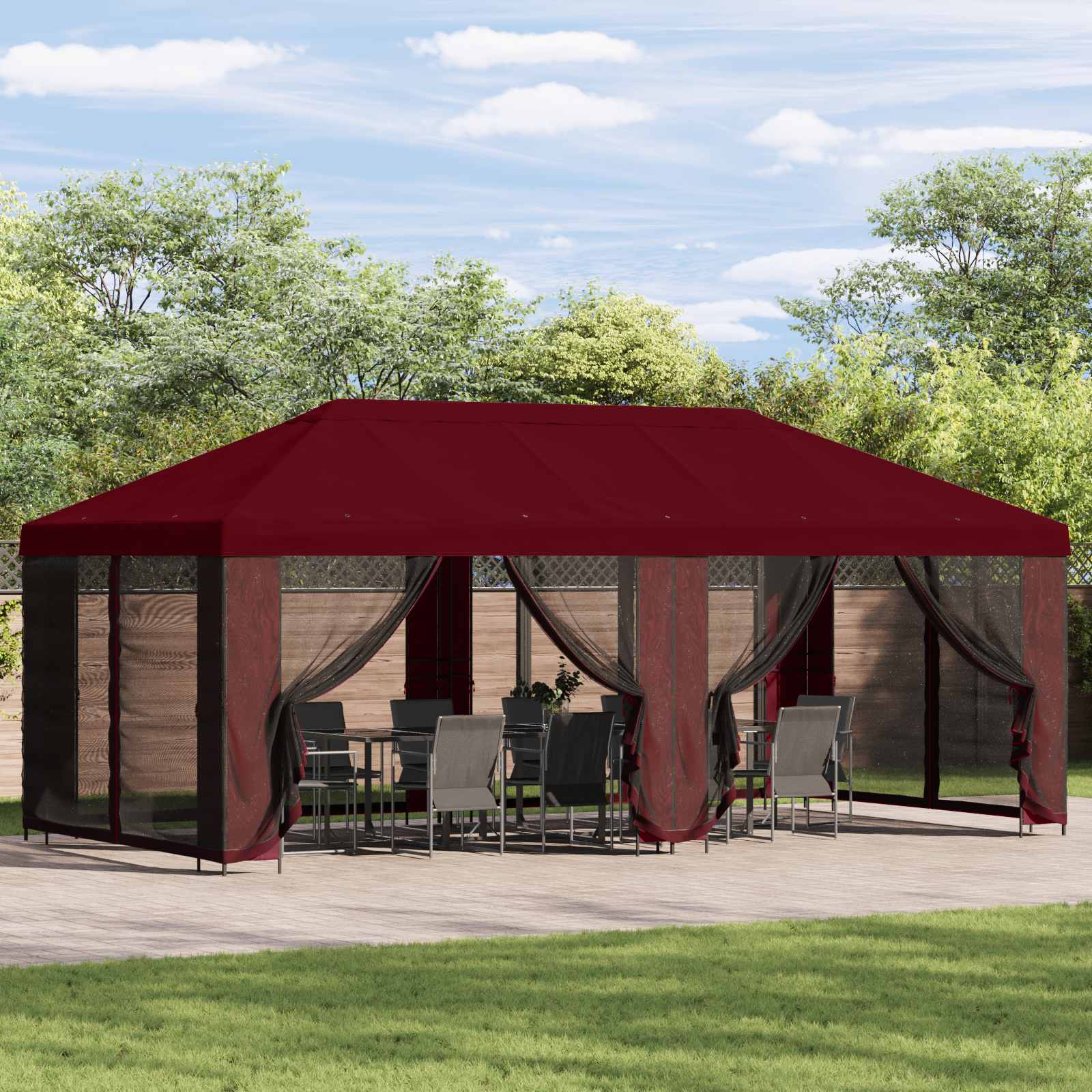 Sodo pavėsinė su šoninėmis sienelėmis 6 x 3 m Vyšninė Sodo pavėsinė su šoninėmis sienelėmis 6 x 3 m Vyšninė - Image 2
