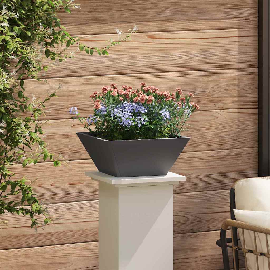 Sodo vazonas Juoda 35 x 35 x 15 cm Šaltai valcuotas plienas Sodo vazonas Juoda 35 x 35 x 15 cm Šaltai valcuotas plienas - Image 5