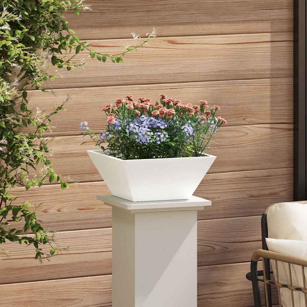 Sodo vazonas Balta 35 x 35 x 15 cm Šaltai valcuotas plienas Sodo vazonas Balta 35 x 35 x 15 cm Šaltai valcuotas plienas - Image 5