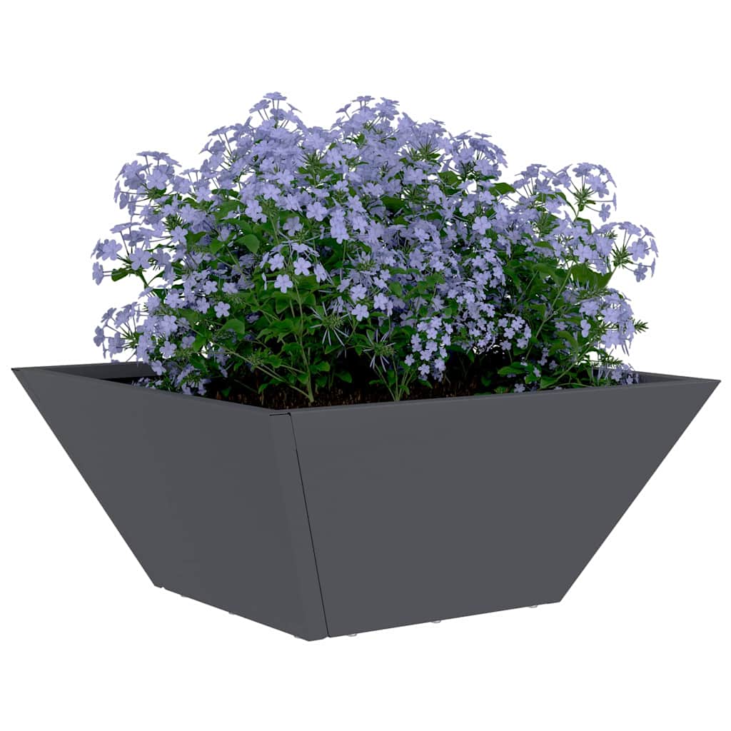 Sodo vazonas Antracito 35 x 35 x 15 cm Šaltai valcuotas plienas Sodo vazonas Antracito 35 x 35 x 15 cm Šaltai valcuotas plienas - Image 4
