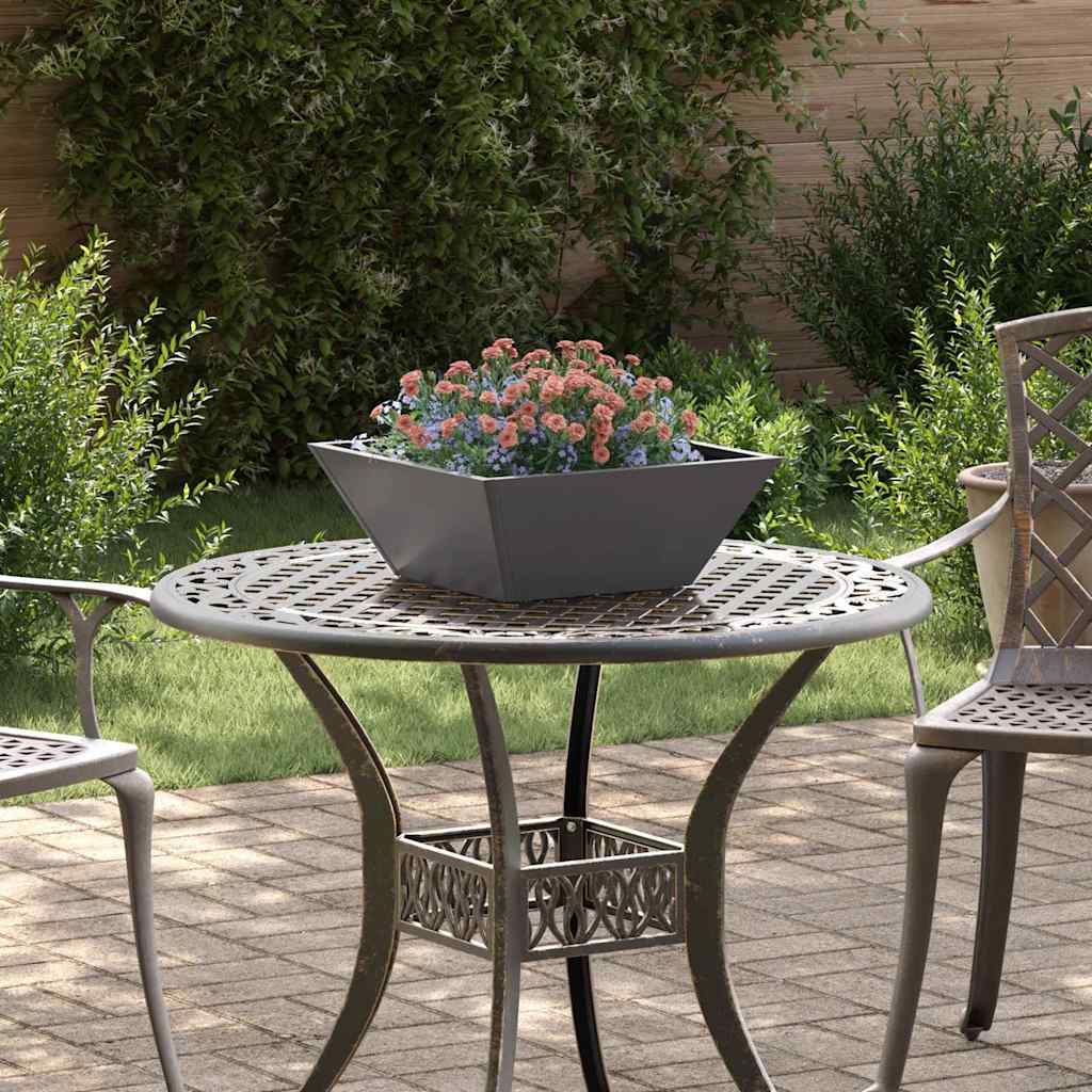 Sodo vazonas Juoda 40 x 40 x 15 cm Šaltai valcuotas plienas Sodo vazonas Juoda 40 x 40 x 15 cm Šaltai valcuotas plienas - Image 2