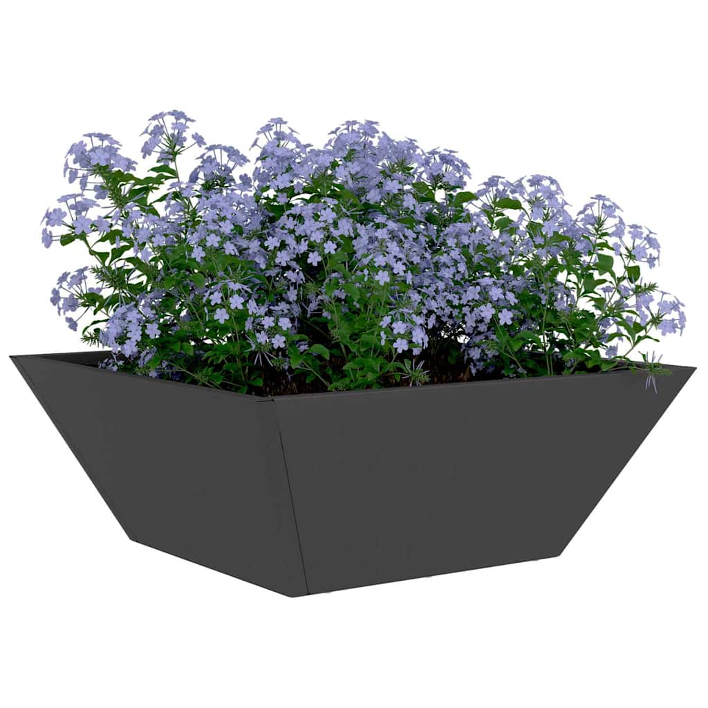 Sodo vazonas Juoda 40 x 40 x 15 cm Šaltai valcuotas plienas Sodo vazonas Juoda 40 x 40 x 15 cm Šaltai valcuotas plienas - Image 4