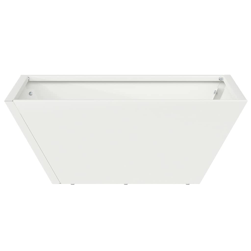 Sodo vazonas Balta 40 x 40 x 15 cm Šaltai valcuotas plienas Sodo vazonas Balta 40 x 40 x 15 cm Šaltai valcuotas plienas - Image 6