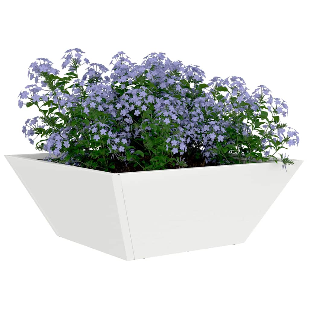 Sodo vazonas Balta 40 x 40 x 15 cm Šaltai valcuotas plienas Sodo vazonas Balta 40 x 40 x 15 cm Šaltai valcuotas plienas - Image 4