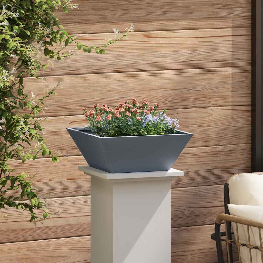 Sodo vazonas Antracito 40 x 40 x 15 cm Šaltai valcuotas plienas Sodo vazonas Antracito 40 x 40 x 15 cm Šaltai valcuotas plienas - Image 5