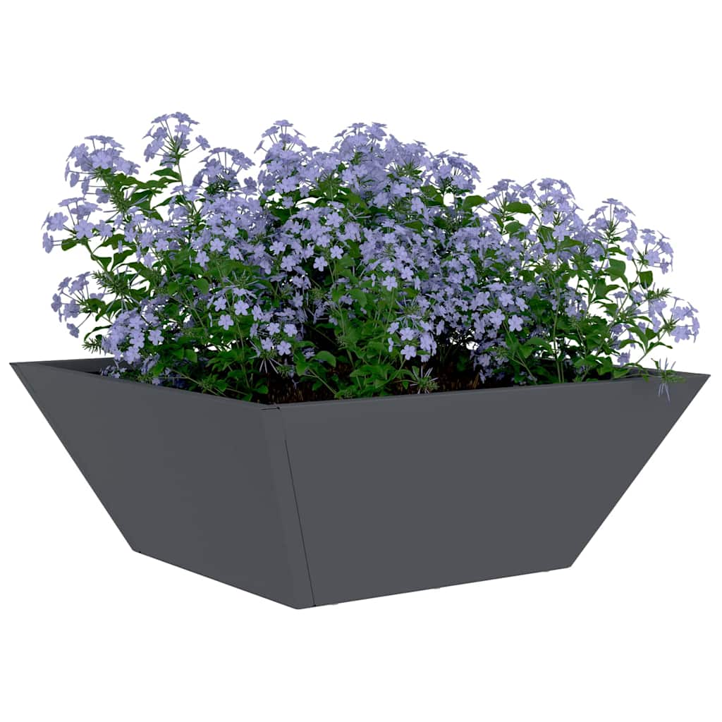 Sodo vazonas Antracito 40 x 40 x 15 cm Šaltai valcuotas plienas Sodo vazonas Antracito 40 x 40 x 15 cm Šaltai valcuotas plienas - Image 4