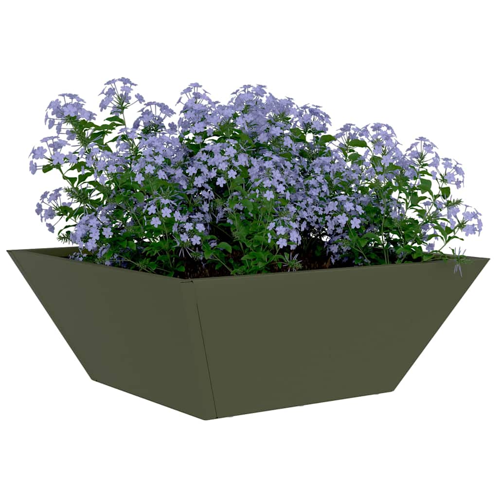 Sodo vazonas 5 vnt. Alyvuogių žalia 40 x 40 x 15 cm Sodo vazonas 5 vnt. Alyvuogių žalia 40 x 40 x 15 cm - Image 4