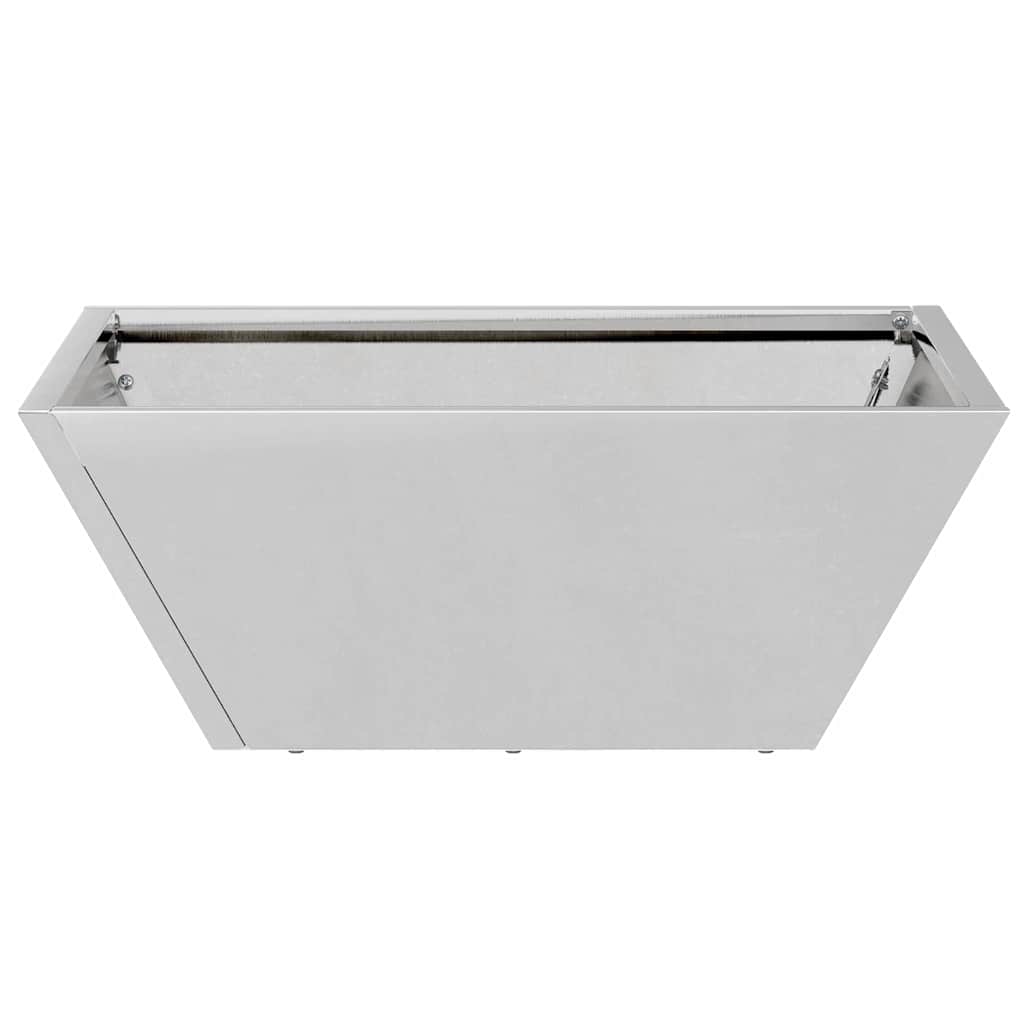 Sodo vazonas Sidabrinė 40 x 40 x 15 cm Galvanizuotas plienas Sodo vazonas Sidabrinė 40 x 40 x 15 cm Galvanizuotas plienas - Image 7