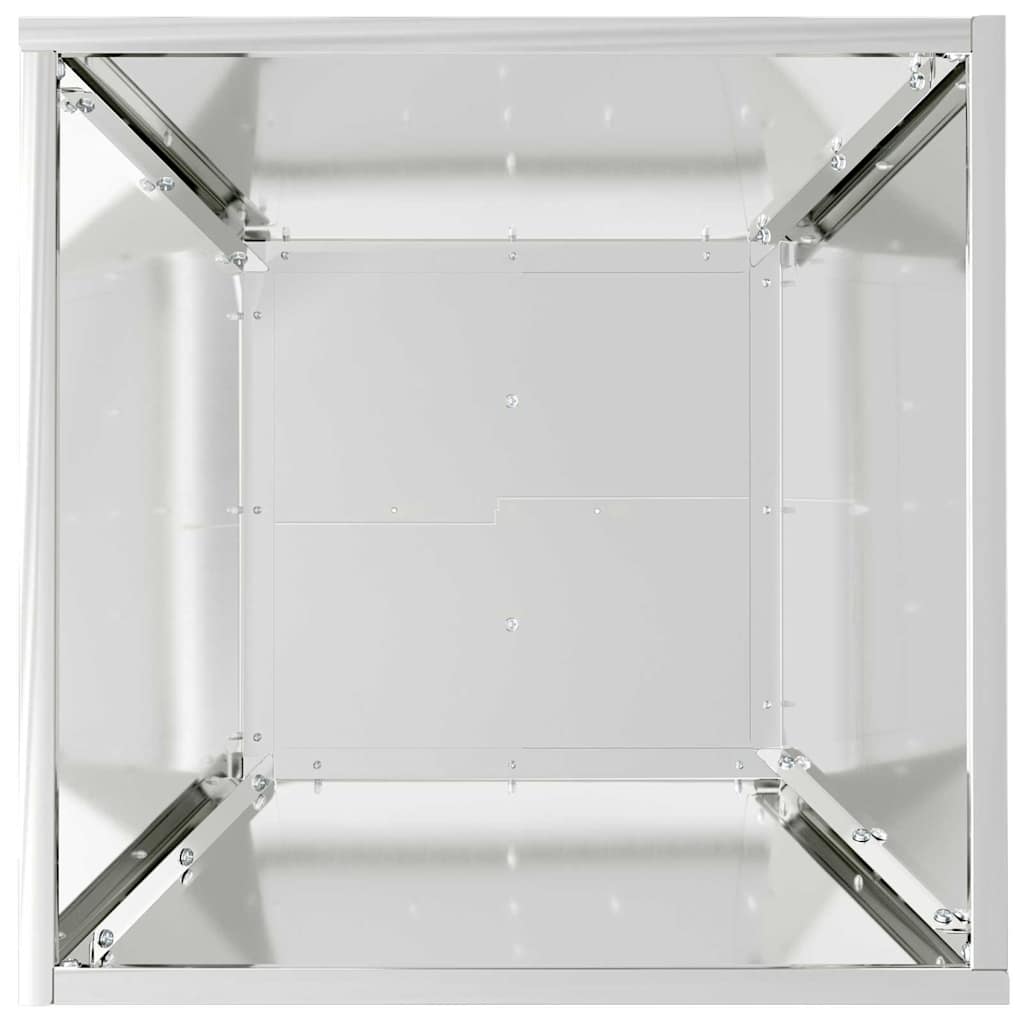 Sodo vazonas Sidabrinė 40 x 40 x 15 cm Galvanizuotas plienas Sodo vazonas Sidabrinė 40 x 40 x 15 cm Galvanizuotas plienas - Image 10