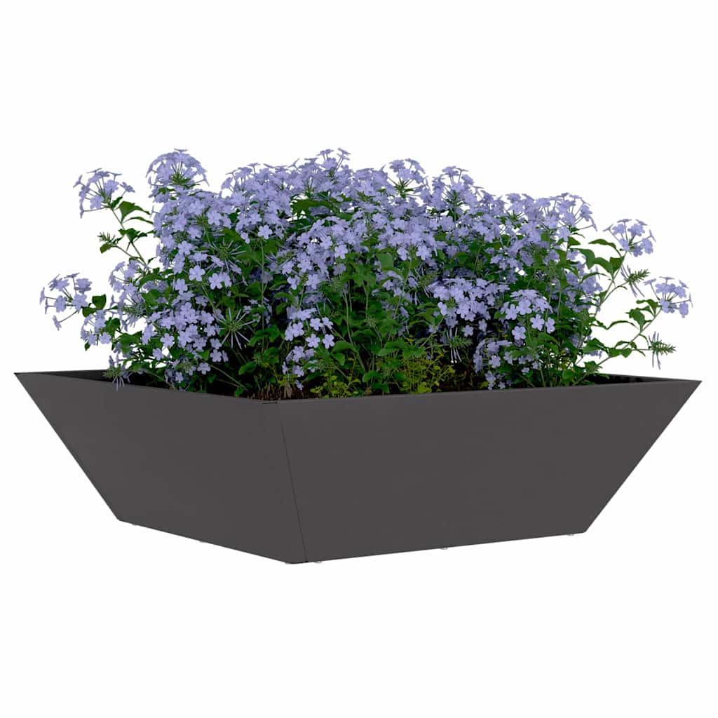 Sodo vazonas Juoda 50 x 50 x 15 cm Šaltai valcuotas plienas Sodo vazonas Juoda 50 x 50 x 15 cm Šaltai valcuotas plienas - Image 4