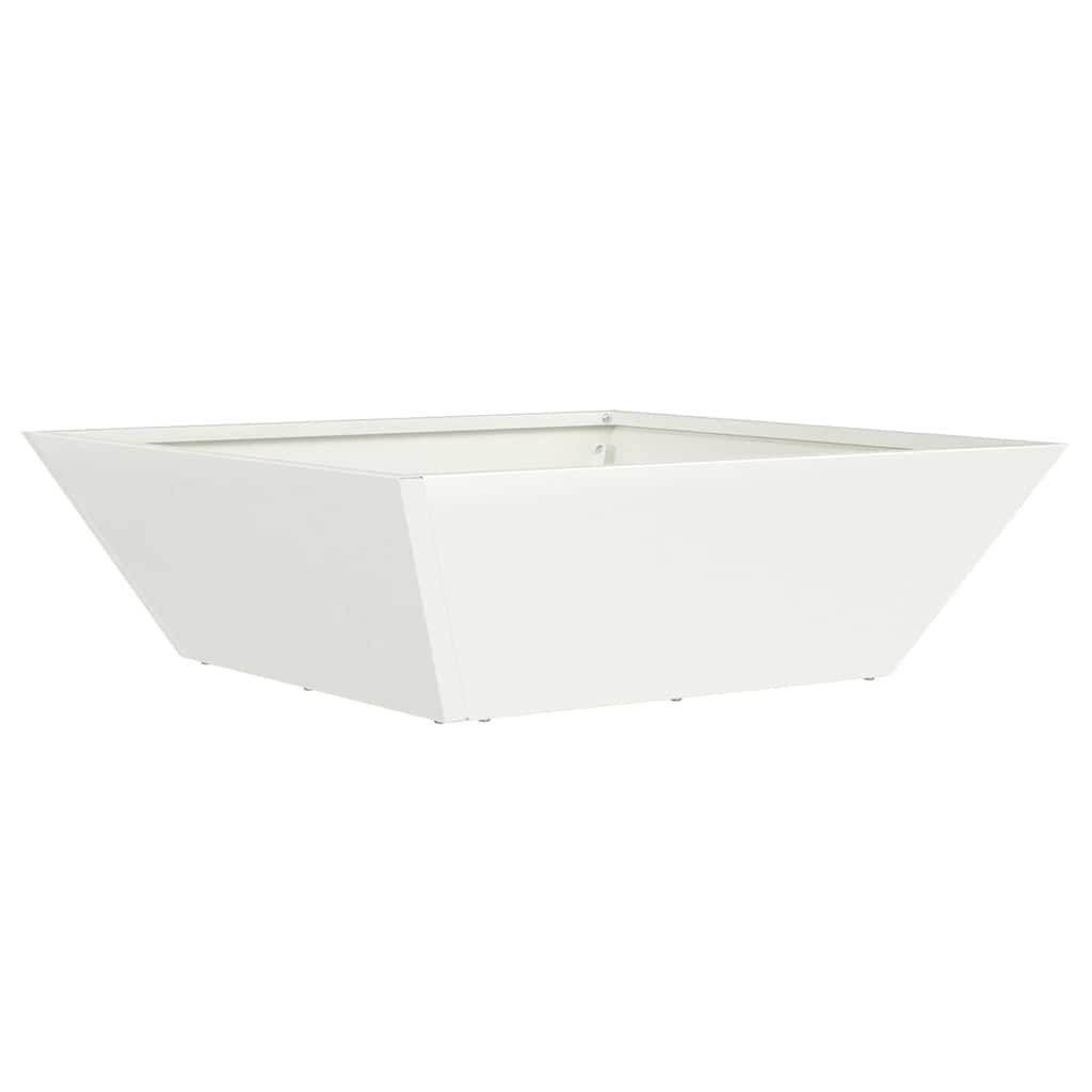 Sodo vazonas Balta 50 x 50 x 15 cm Šaltai valcuotas plienas Sodo vazonas Balta 50 x 50 x 15 cm Šaltai valcuotas plienas - Image 3