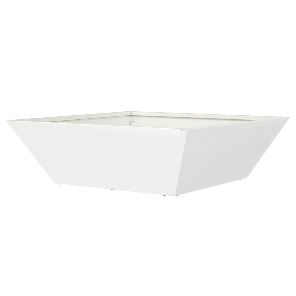 Sodo vazonas Balta 50 x 50 x 15 cm Šaltai valcuotas plienas Sodo vazonas Balta 50 x 50 x 15 cm Šaltai valcuotas plienas - Image 8