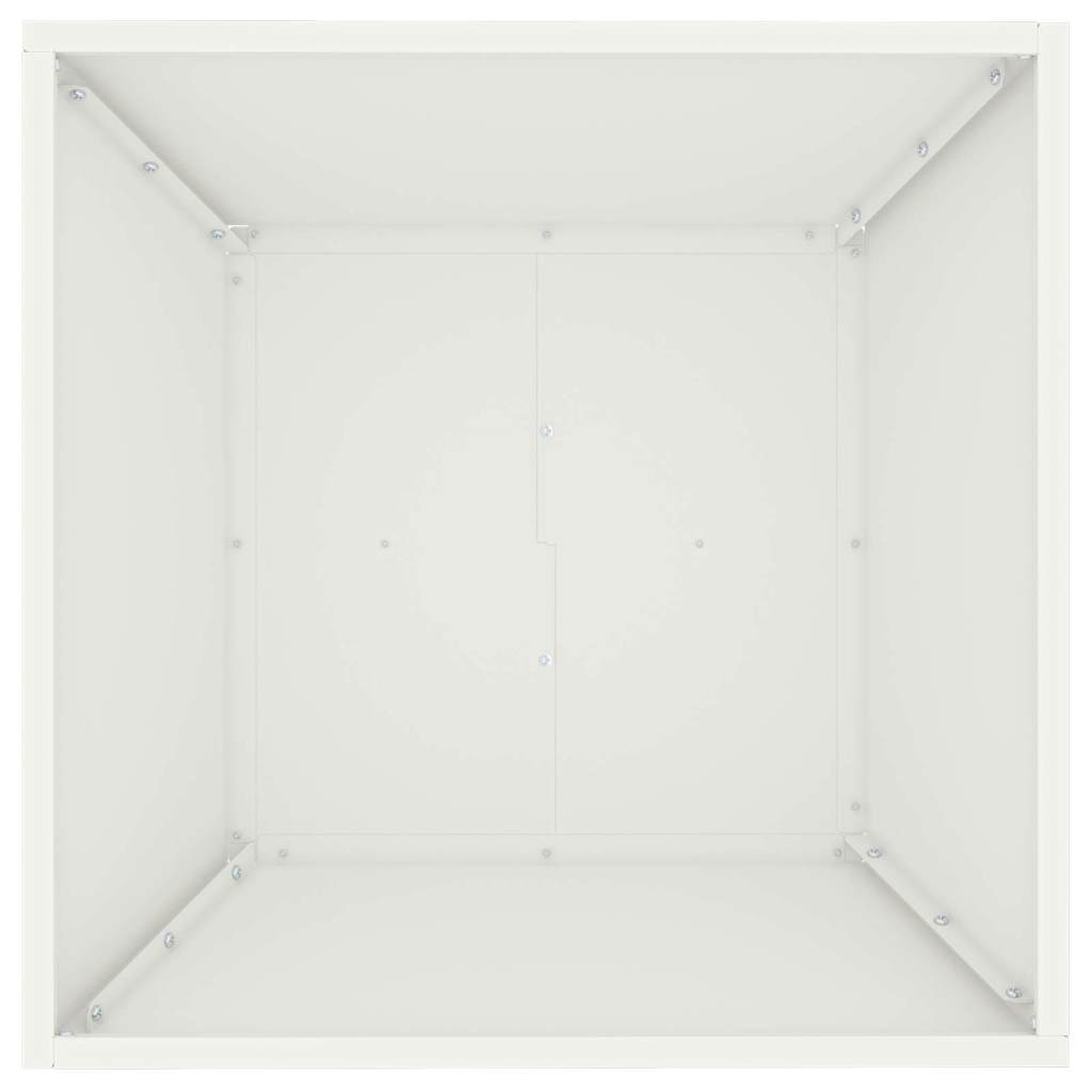Sodo vazonas Balta 50 x 50 x 15 cm Šaltai valcuotas plienas Sodo vazonas Balta 50 x 50 x 15 cm Šaltai valcuotas plienas - Image 9