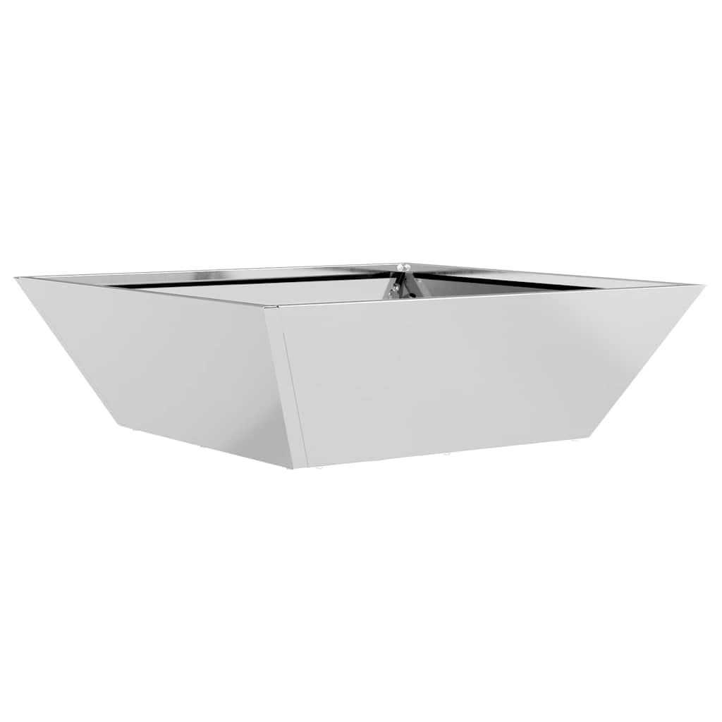 Sodo vazonas Sidabrinė 50 x 50 x 15 cm Galvanizuotas plienas Sodo vazonas Sidabrinė 50 x 50 x 15 cm Galvanizuotas plienas - Image 4