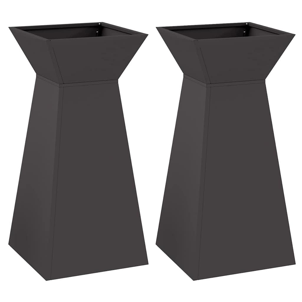 Stulpinis sodinukas 2 vnt. Juoda 35 x 35 x 73 cm Stulpinis sodinukas 2 vnt. Juoda 35 x 35 x 73 cm - Image 3
