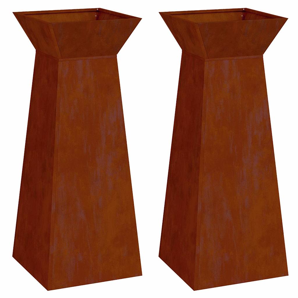 Stulpinis sodinukas 2 vnt. Rūdijanti 40 x 40 x 100 cm Stulpinis sodinukas 2 vnt. Rūdijanti 40 x 40 x 100 cm - Image 3