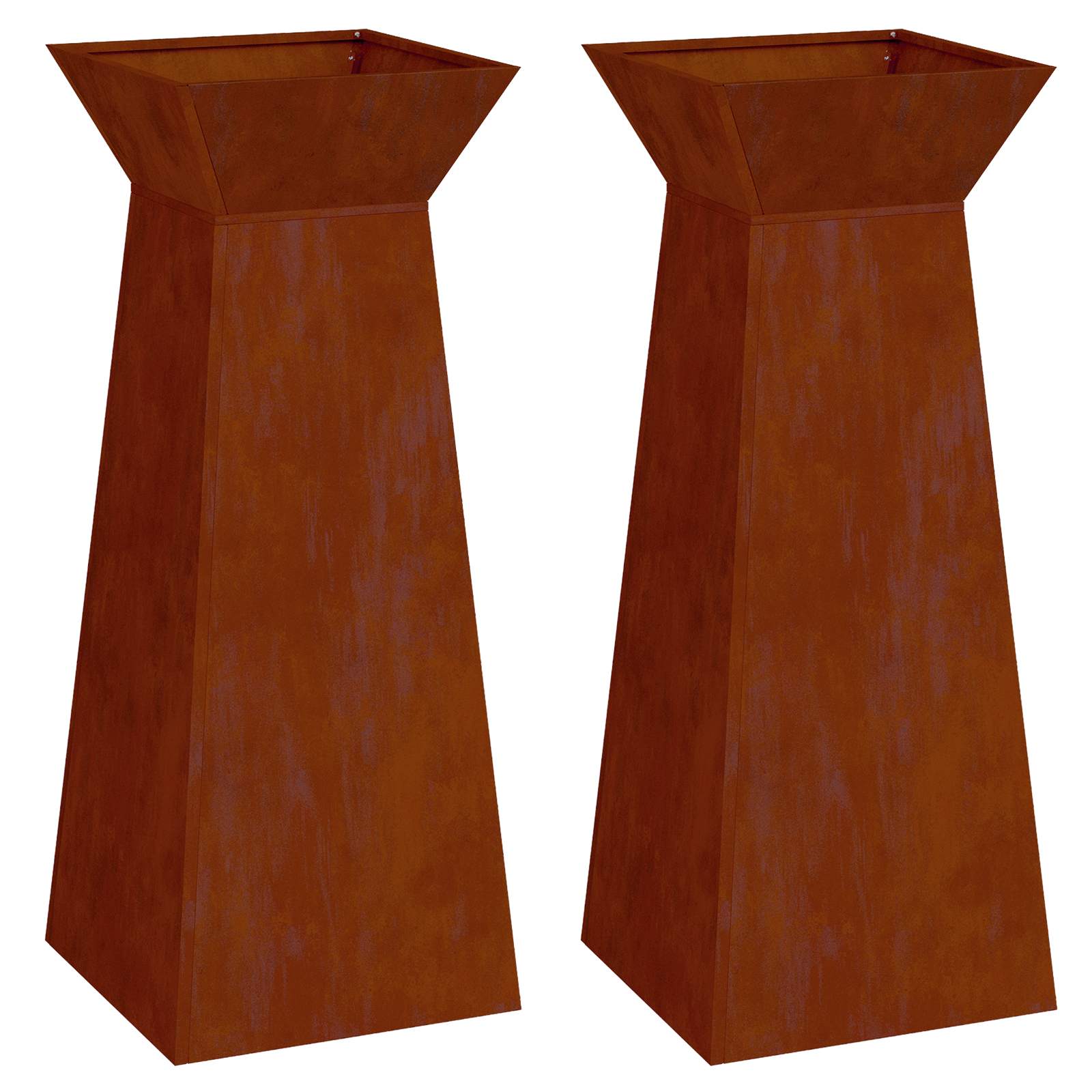 Stulpinis sodinukas 2 vnt. Rūdijanti 40 x 40 x 100 cm Stulpinis sodinukas 2 vnt. Rūdijanti 40 x 40 x 100 cm - Image 6