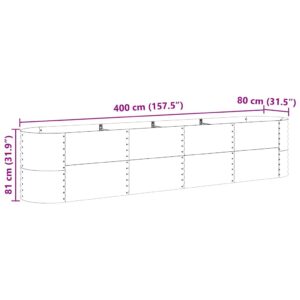 Pakelta lova Ruda 400 x 80 x 81 cm Plienas