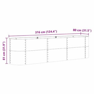 Pakelta lova Ruda 320 x 80 x 81 cm Plienas