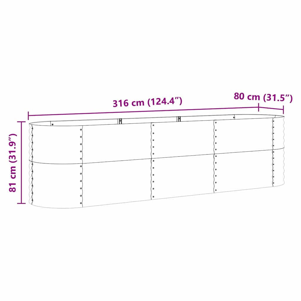 Pakelta lova Ruda 320 x 80 x 81 cm Plienas Pakelta lova Ruda 320 x 80 x 81 cm Plienas