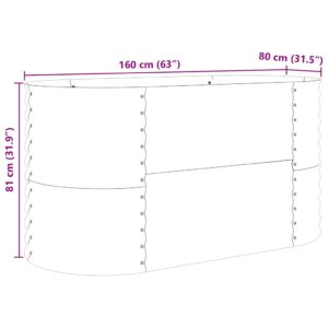 Pakelta lova Ruda 160 x 80 x 81 cm Plienas