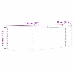 Pakelta lova Ruda 160 x 80 x 44 cm Plienas