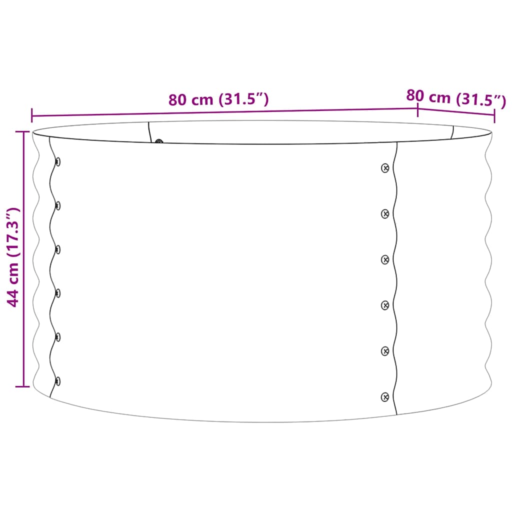 Pakelta lova Ruda 80 x 80 x 44 cm Plienas Pakelta lova Ruda 80 x 80 x 44 cm Plienas