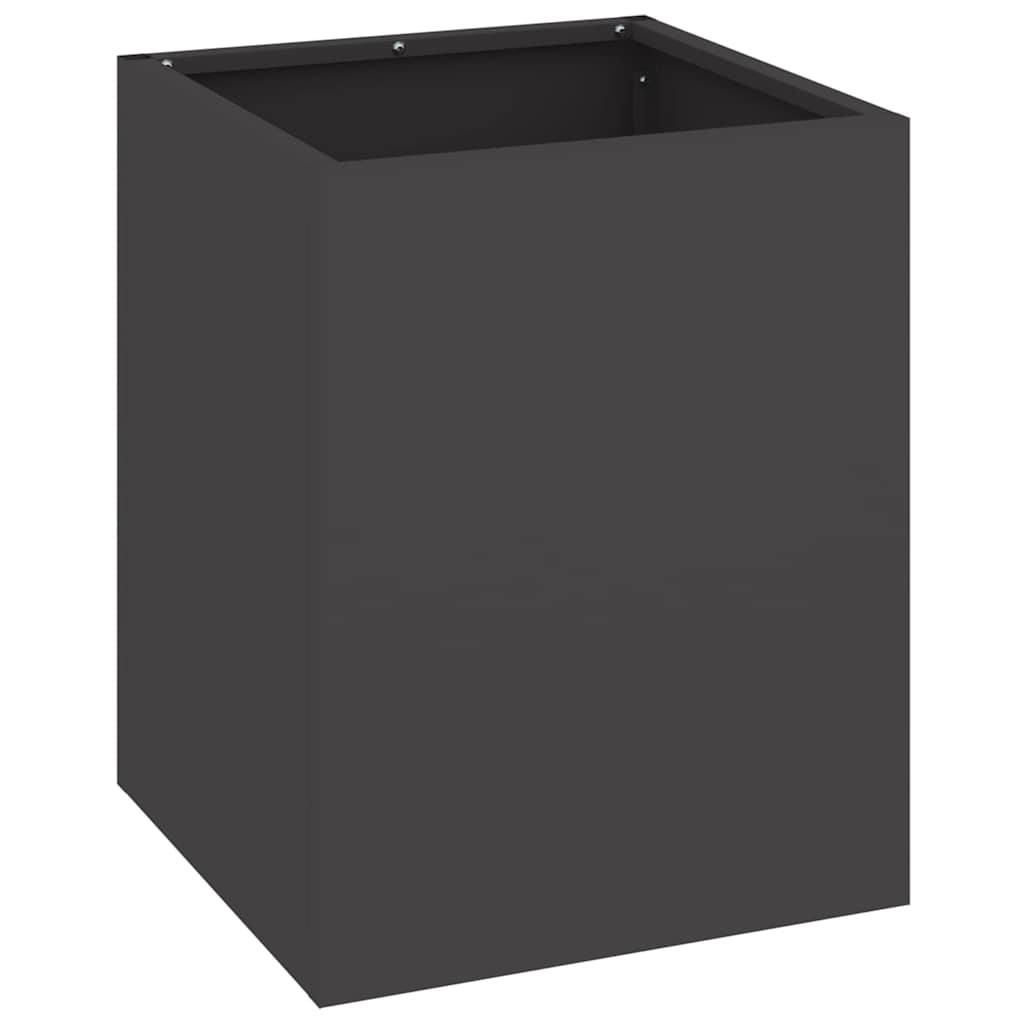Sodo vazonas Juoda 32 x 32 x 40 cm Šaltai valcuotas plienas Sodo vazonas Juoda 32 x 32 x 40 cm Šaltai valcuotas plienas - Image 3