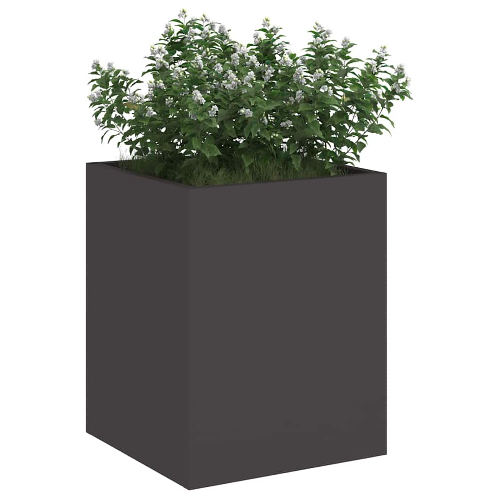 Sodo vazonas Juoda 32 x 32 x 40 cm Šaltai valcuotas plienas Sodo vazonas Juoda 32 x 32 x 40 cm Šaltai valcuotas plienas - Image 4