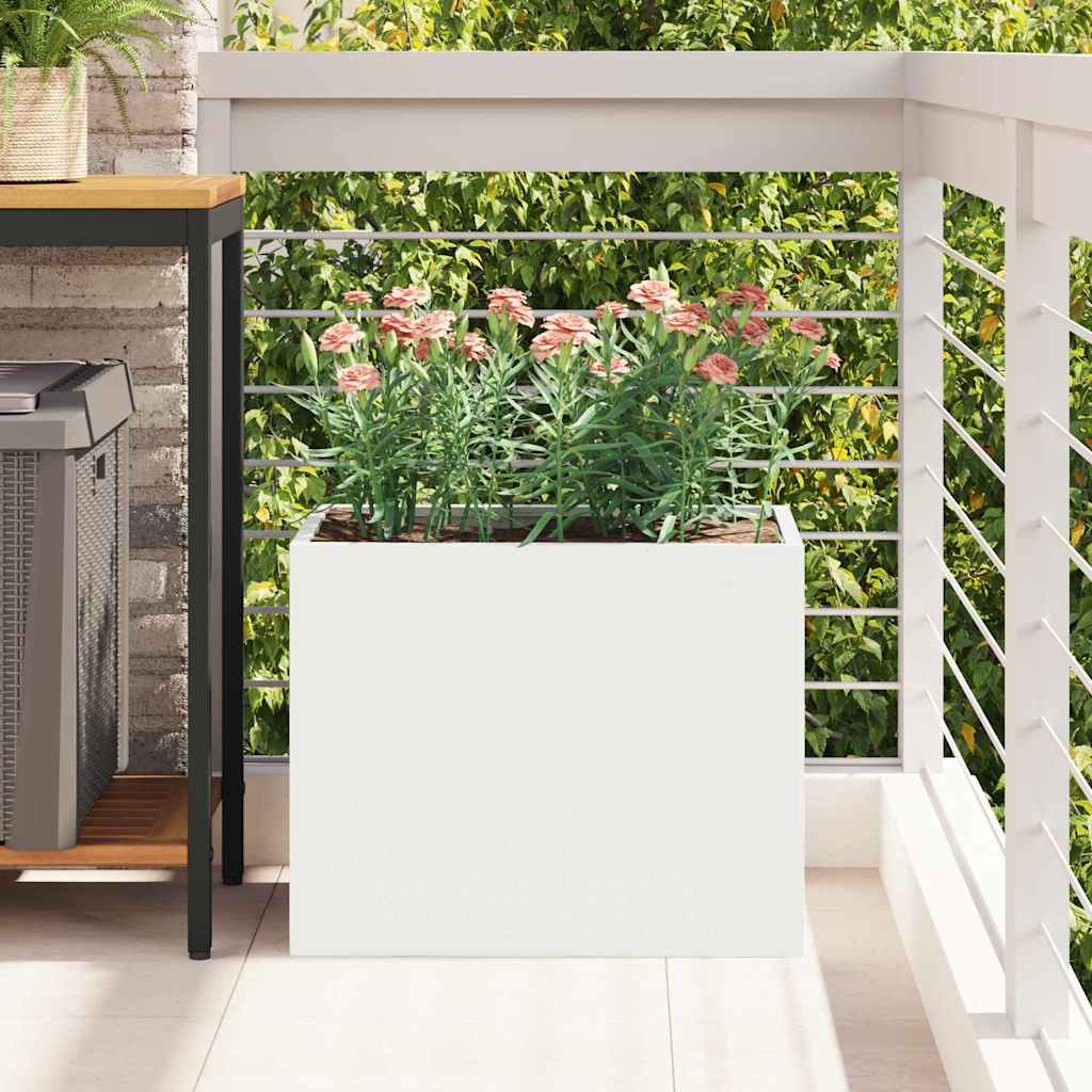 Sodo vazonas Balta 50 x 32 x 40 cm Šaltai valcuotas plienas Sodo vazonas Balta 50 x 32 x 40 cm Šaltai valcuotas plienas - Image 5