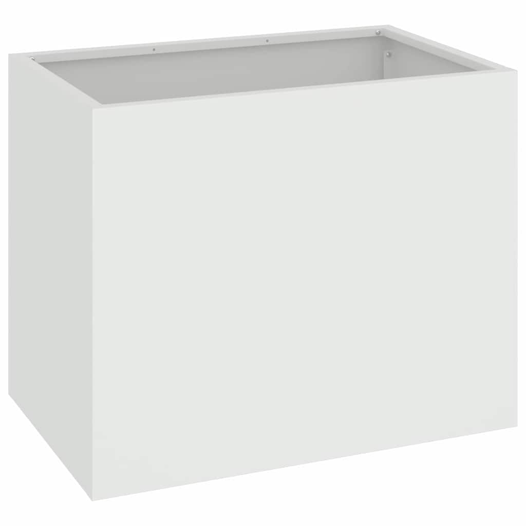 Sodo vazonas Balta 50 x 32 x 40 cm Šaltai valcuotas plienas Sodo vazonas Balta 50 x 32 x 40 cm Šaltai valcuotas plienas - Image 3