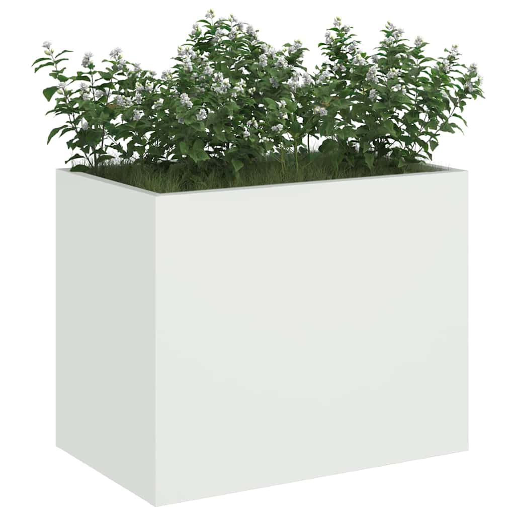 Sodo vazonas Balta 50 x 32 x 40 cm Šaltai valcuotas plienas Sodo vazonas Balta 50 x 32 x 40 cm Šaltai valcuotas plienas - Image 4