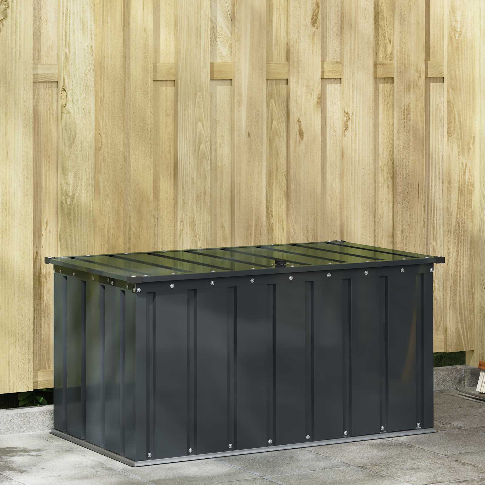 Sodo saugojimo dėžė Juoda 101 x 56,5 x 50 cm Plienas Sodo saugojimo dėžė Juoda 101 x 56,5 x 50 cm Plienas - Image 2