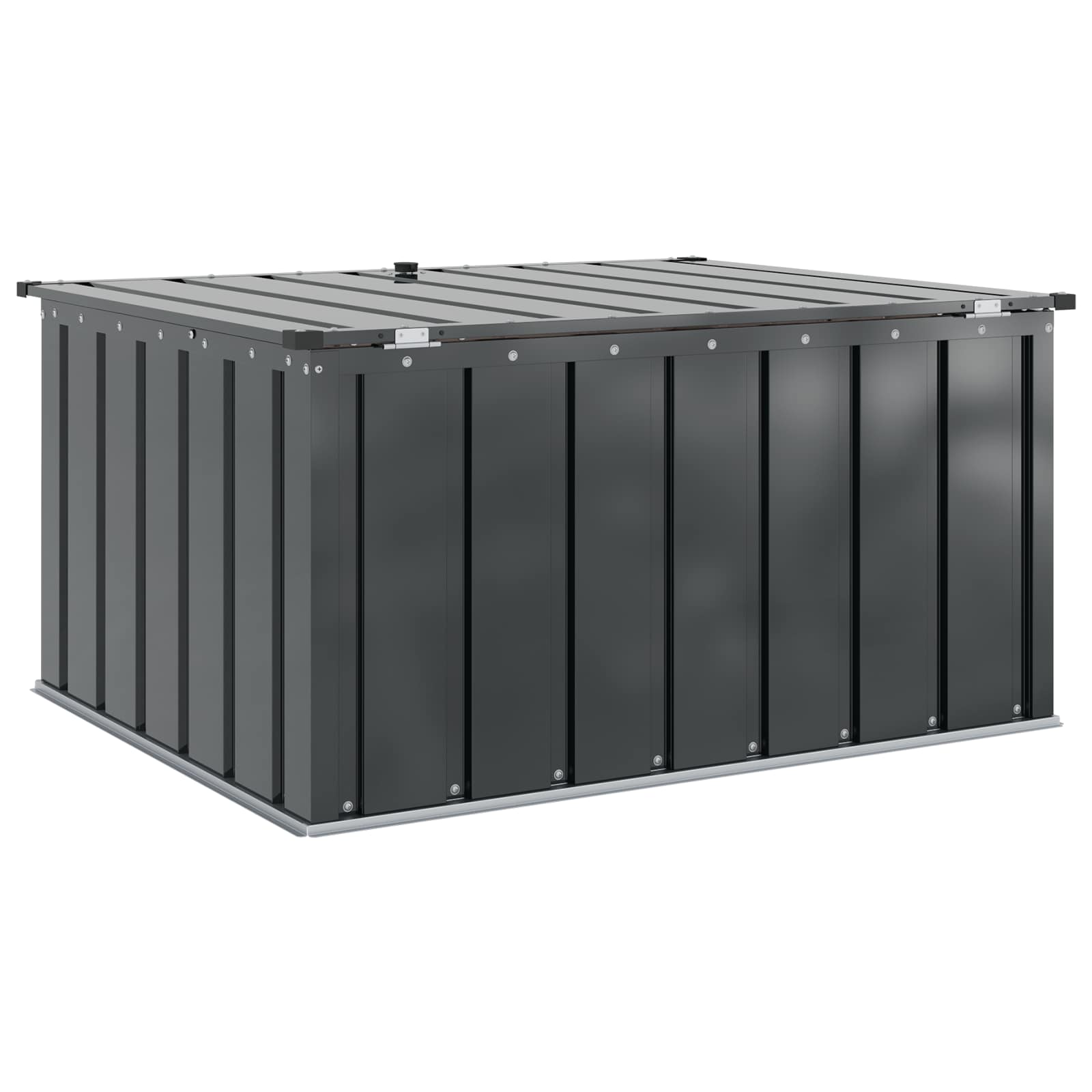 Sodo saugojimo dėžė Juoda 101 x 82 x 50 cm Plienas Sodo saugojimo dėžė Juoda 101 x 82 x 50 cm Plienas - Image 9