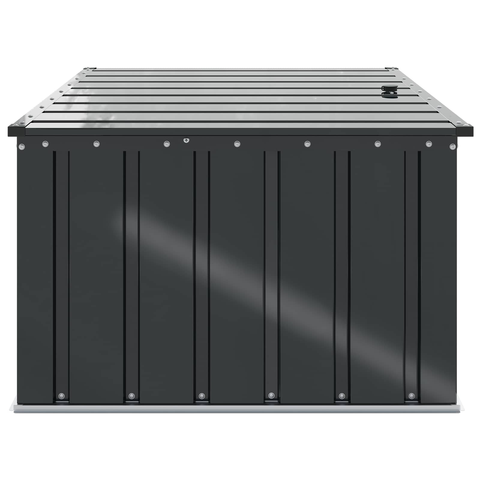 Sodo saugojimo dėžė Juoda 101 x 82 x 50 cm Plienas Sodo saugojimo dėžė Juoda 101 x 82 x 50 cm Plienas - Image 8