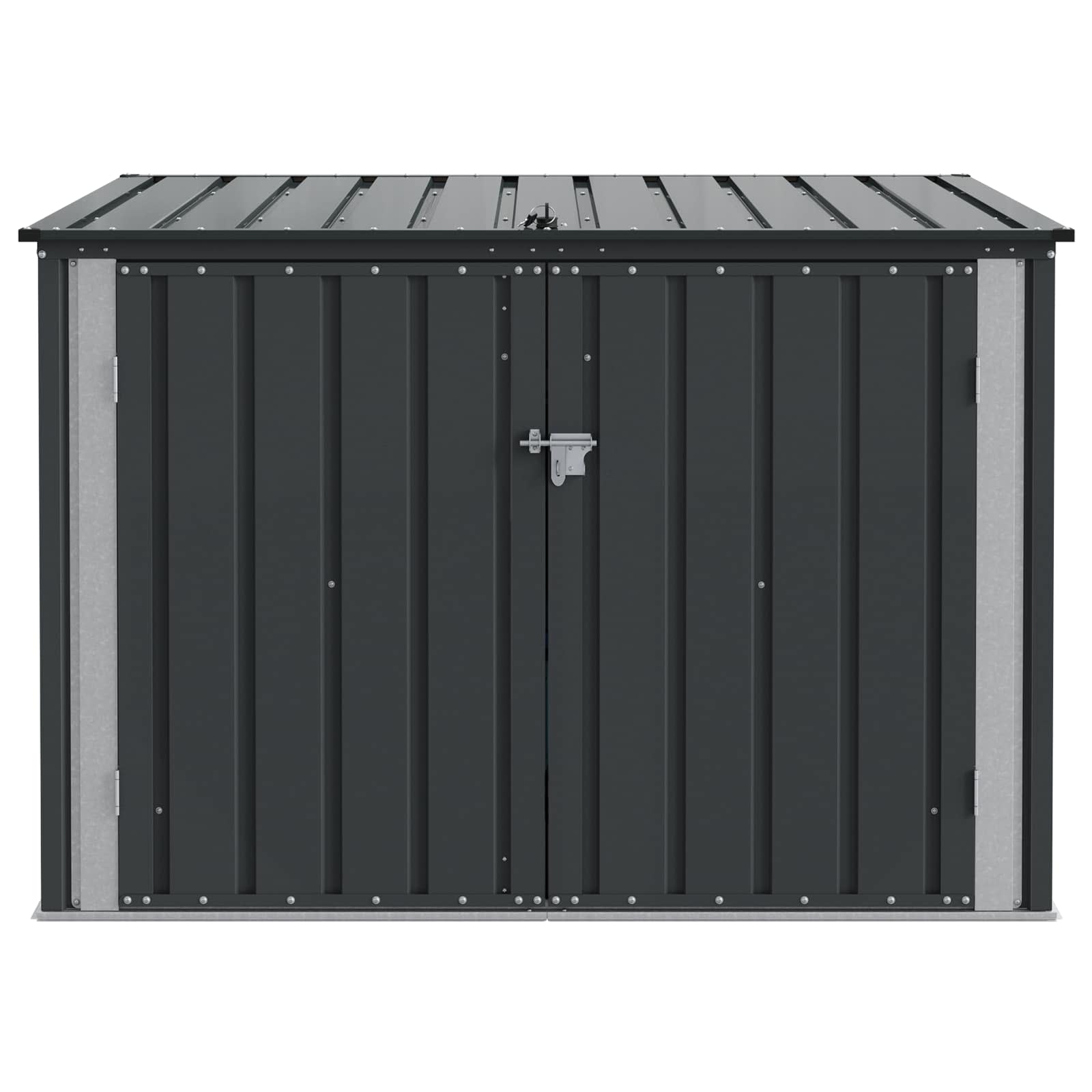 Sodo saugojimo dėžė Juoda 151,5 x 107 x 100 cm Plienas Sodo saugojimo dėžė Juoda 151,5 x 107 x 100 cm Plienas - Image 8