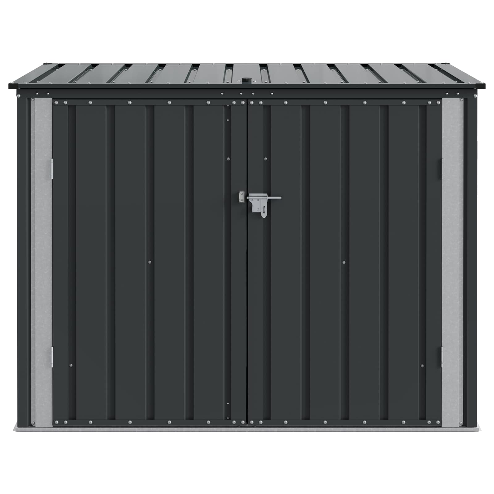 Sodo saugojimo dėžė Juoda 151,5 x 82 x 110,5 cm Plienas Sodo saugojimo dėžė Juoda 151,5 x 82 x 110,5 cm Plienas - Image 8