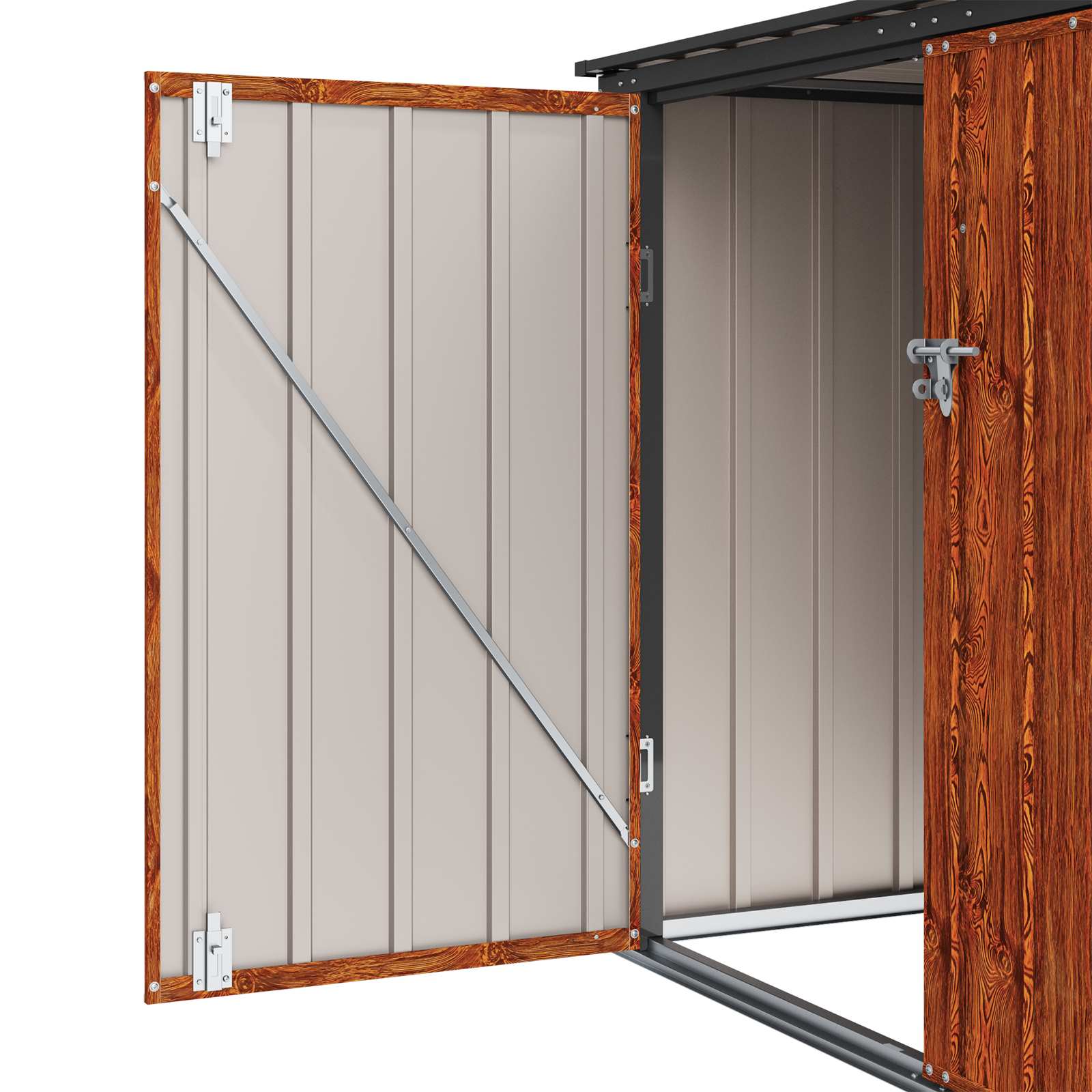 Sodo saugojimo dėžė Ruda 151,5 x 82 x 110,5 cm Plienas Sodo saugojimo dėžė Ruda 151,5 x 82 x 110,5 cm Plienas - Image 12