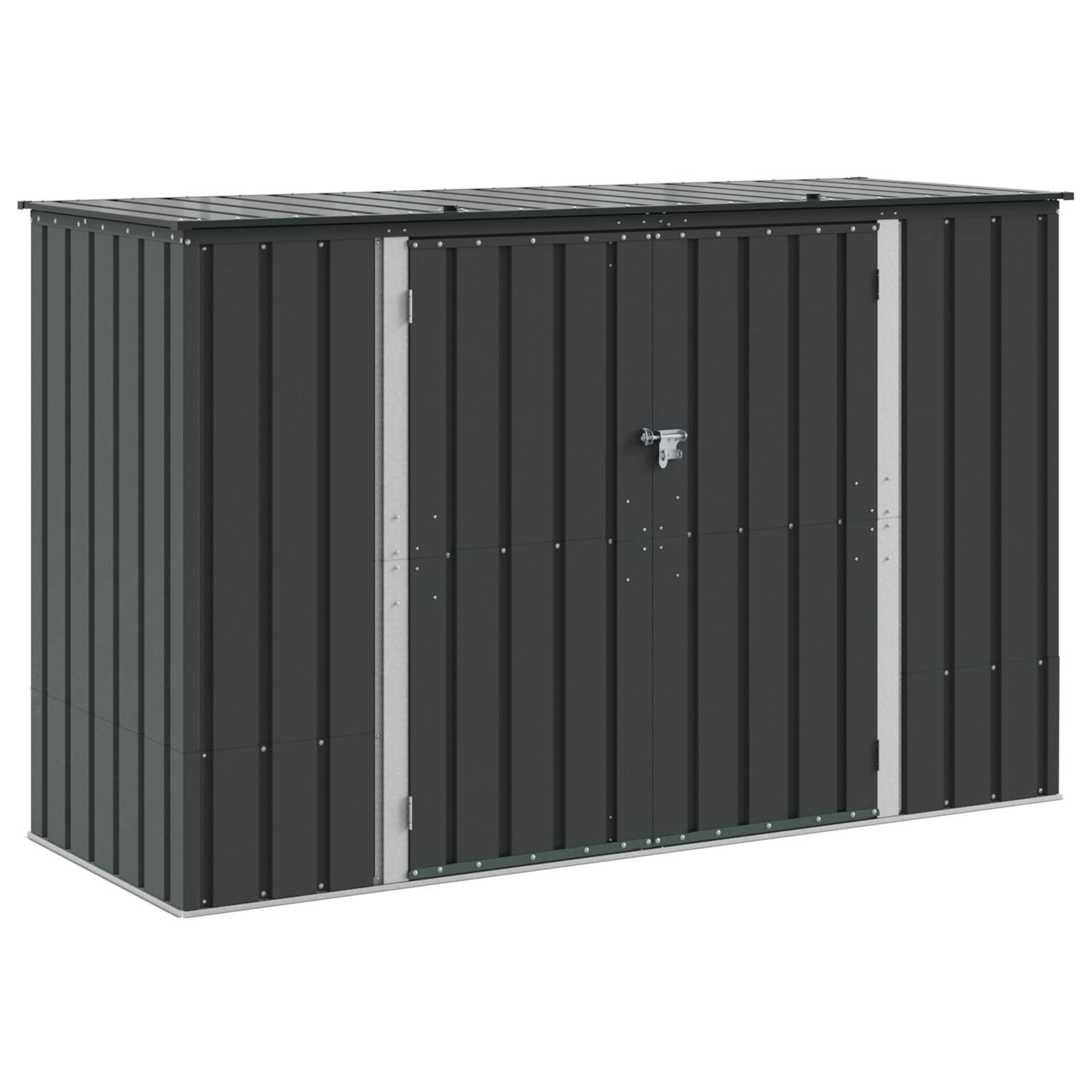 Sodo saugojimo dėžė Juoda 214 x 82 x 132 cm Plienas Sodo saugojimo dėžė Juoda 214 x 82 x 132 cm Plienas - Image 3