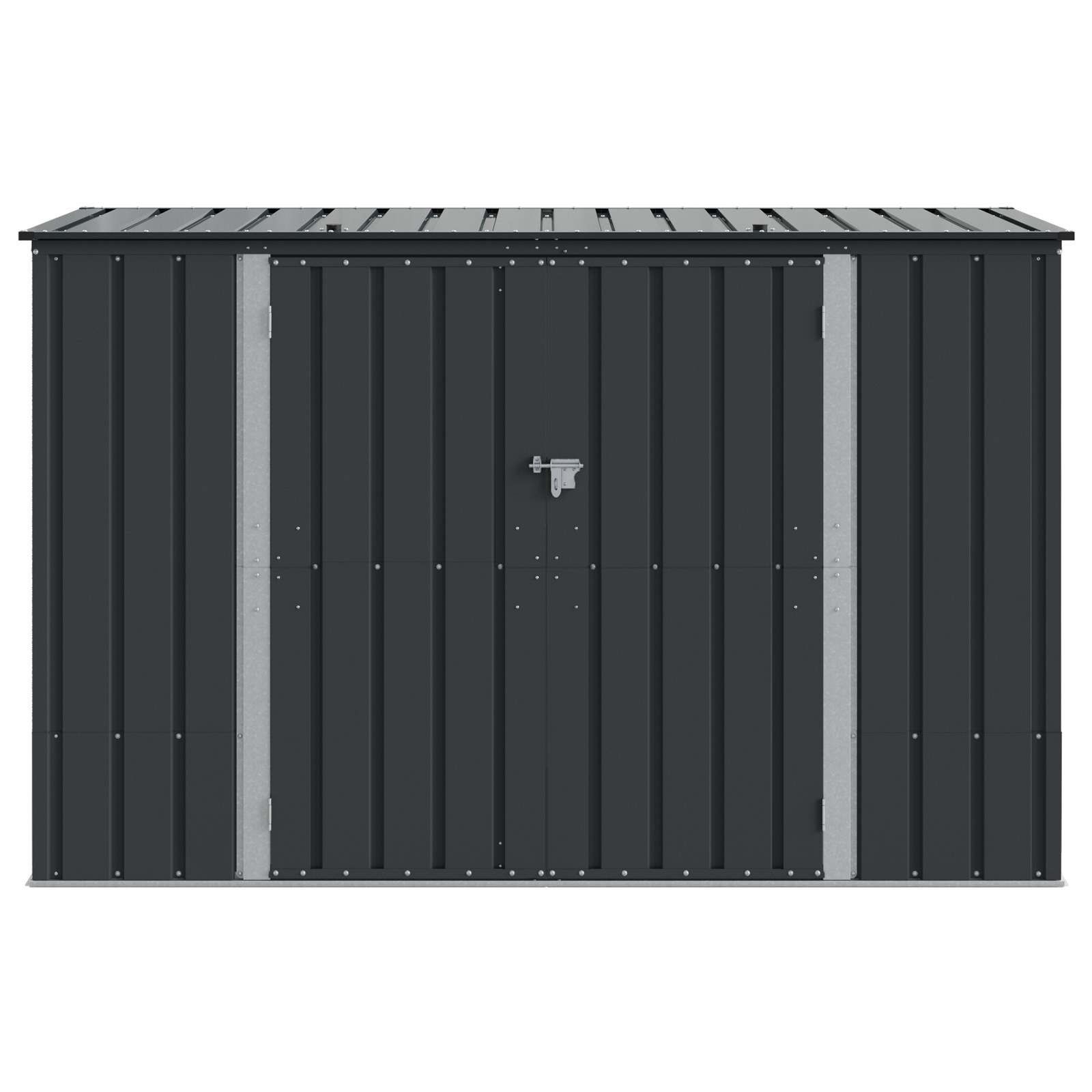 Sodo saugojimo dėžė Juoda 214 x 82 x 132 cm Plienas Sodo saugojimo dėžė Juoda 214 x 82 x 132 cm Plienas - Image 8