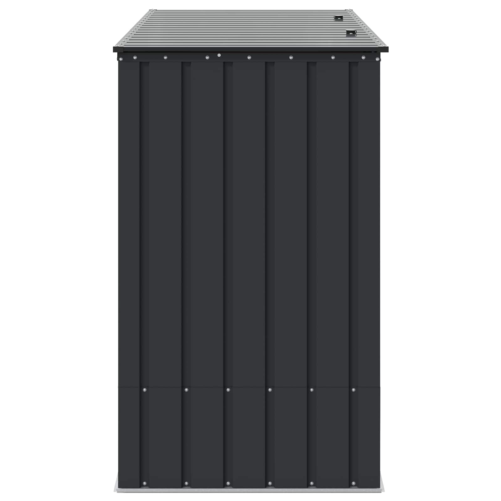 Sodo saugojimo dėžė Juoda 214 x 82 x 132 cm Plienas Sodo saugojimo dėžė Juoda 214 x 82 x 132 cm Plienas - Image 9