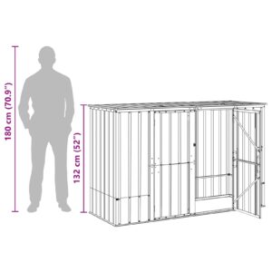 Sodo saugojimo dėžė Ruda 214 x 82 x 132 cm Plienas