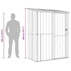 Sodo pašiūrės Ruda 153,5 x 86 x 200 cm Metalas