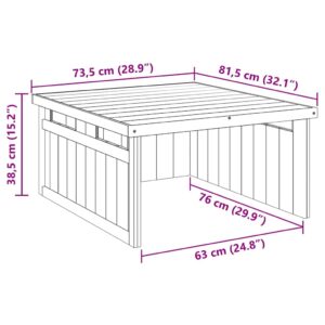 Žoliapjovės garažas Ruda 73,5 x 81,5 x 38,5 cm